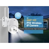 5MP PTZ WiFi IP Camera, Smart AI, Human Detection - TE-SH-PTZ-5MP